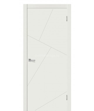 Дверь с ПВХ покрытием Прима (Софт белый)